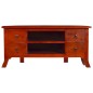 vidaXL TV-Schrank Klassisches Braun 100x40x45 cm Massivholz Mahagoni vidaXL TV-Schrank Klassisches Braun 100x40x45 cm Massivholz Mahagoni