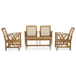 vidaXL 5-tlg. Garten-Lounge-Set Massivholz Akazie
