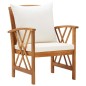 vidaXL 5-tlg. Garten-Lounge-Set mit Auflagen Massivholz Akazie vidaXL 5-tlg. Garten-Lounge-Set mit Auflagen Massivholz Akazie