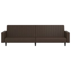 vidaXL Schlafsofa 2-Sitzer Braun Kunstleder