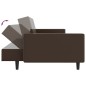 vidaXL Schlafsofa 2-Sitzer Braun Kunstleder vidaXL Schlafsofa 2-Sitzer Braun Kunstleder