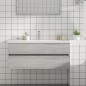 vidaXL Waschbeckenschrank Grau Sonoma 100x38,5x45 cm Holzwerkstoff vidaXL Waschbeckenschrank Grau Sonoma 100x38,5x45 cm Holzwerkstoff