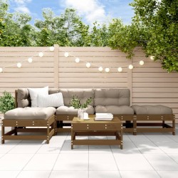 vidaXL 6-tlg. Garten-Lounge-Set Honigbraun Massivholz Kiefer