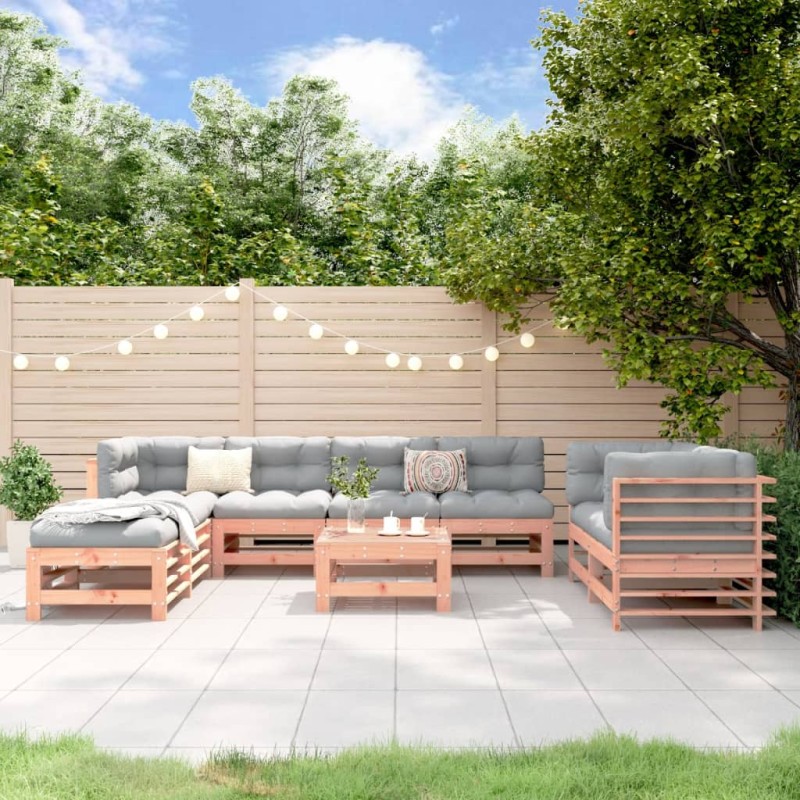 vidaXL 9-tlg. Garten-Lounge-Set Massivholz Douglasie vidaXL 9-tlg. Garten-Lounge-Set Massivholz Douglasie