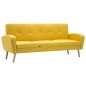 vidaXL 3-Sitzer-Sofa Stoff Gelb vidaXL 3-Sitzer-Sofa Stoff Gelb