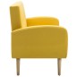 vidaXL 3-Sitzer-Sofa Stoff Gelb vidaXL 3-Sitzer-Sofa Stoff Gelb