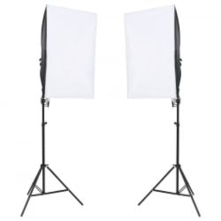 vidaXL Fotostudio-Set mit Beleuchtung, Hintergrund und Reflektor