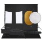 vidaXL Fotostudio-Set mit Beleuchtung, Hintergrund und Reflektor vidaXL Fotostudio-Set mit Beleuchtung, Hintergrund und Reflektor