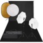 vidaXL Fotostudio-Set mit Beleuchtung, Hintergrund und Reflektor vidaXL Fotostudio-Set mit Beleuchtung, Hintergrund und Reflektor