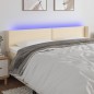 vidaXL LED Kopfteil Creme 163x16x78/88 cm Stoff vidaXL LED Kopfteil Creme 163x16x78/88 cm Stoff