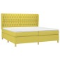 vidaXL Boxspringbett mit Matratze Grün 200x200 cm Stoff vidaXL Boxspringbett mit Matratze Grün 200x200 cm Stoff
