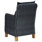 vidaXL 9-tlg. Garten-Essgruppe mit Auflagen Poly Rattan Dunkelgrau vidaXL 9-tlg. Garten-Essgruppe mit Auflagen Poly Rattan Dunkelgrau