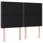 vidaXL Boxspringbett mit Matratze Schwarz 140x200 cm Stoff vidaXL Boxspringbett mit Matratze Schwarz 140x200 cm Stoff