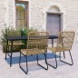 vidaXL 5-tlg. Garten-Essgruppe Poly Rattan und Glas vidaXL 5-tlg. Garten-Essgruppe Poly Rattan und Glas