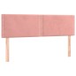 vidaXL Boxspringbett mit Matratze Rosa 140x200 cm Samt vidaXL Boxspringbett mit Matratze Rosa 140x200 cm Samt