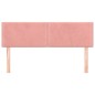 vidaXL Kopfteile 2 Stk. Rosa 72x5x78/88 cm Samt