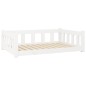 vidaXL Hundebett Weiß 95,5x65,5x28 cm Massivholz Kiefer vidaXL Hundebett Weiß 95,5x65,5x28 cm Massivholz Kiefer