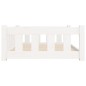 vidaXL Hundebett Weiß 95,5x65,5x28 cm Massivholz Kiefer vidaXL Hundebett Weiß 95,5x65,5x28 cm Massivholz Kiefer