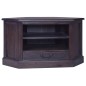 vidaXL Eck-TV-Schrank Hellschwarz 80x40x49 cm Massivholz Mahagoni vidaXL Eck-TV-Schrank Hellschwarz 80x40x49 cm Massivholz Mahagoni
