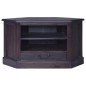 vidaXL Eck-TV-Schrank Hellschwarz 80x40x49 cm Massivholz Mahagoni vidaXL Eck-TV-Schrank Hellschwarz 80x40x49 cm Massivholz Mahagoni