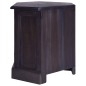 vidaXL Eck-TV-Schrank Hellschwarz 80x40x49 cm Massivholz Mahagoni vidaXL Eck-TV-Schrank Hellschwarz 80x40x49 cm Massivholz Mahagoni