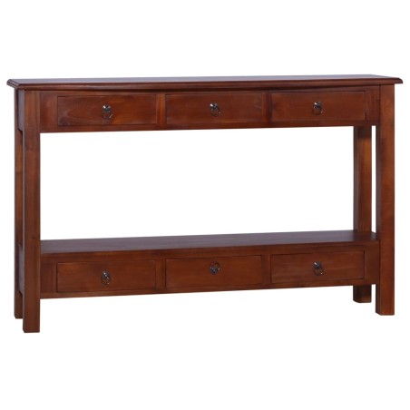 vidaXL Konsolentisch Klassisch Braun 120x30x75cm Massivholz Mahagoni