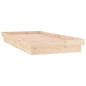 vidaXL Massivholzbett mit LEDs 90x190 cm vidaXL Massivholzbett mit LEDs 90x190 cm