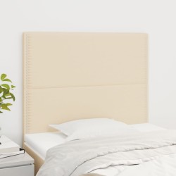 vidaXL Kopfteile 2 Stk. Creme 80x5x78/88 cm Stoff
