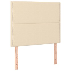 vidaXL Kopfteile 2 Stk. Creme 80x5x78/88 cm Stoff