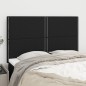 vidaXL Kopfteile 4 Stk. Schwarz 72x5x78/88 cm Stoff