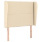 vidaXL Kopfteil mit Ohren Creme 83x23x118/128 cm Stoff