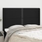 vidaXL Kopfteil mit Ohren Schwarz 147x16x118/128 cm Stoff vidaXL Kopfteil mit Ohren Schwarz 147x16x118/128 cm Stoff