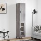 vidaXL Highboard Grau Sonoma 34,5x34x180 cm Holzwerkstoff vidaXL Highboard Grau Sonoma 34,5x34x180 cm Holzwerkstoff