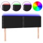 vidaXL LED Kopfteil Schwarz 144x5x78/88 cm Stoff vidaXL LED Kopfteil Schwarz 144x5x78/88 cm Stoff