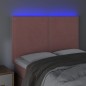 vidaXL LED Kopfteil Rosa 144x5x118/128 cm Samt vidaXL LED Kopfteil Rosa 144x5x118/128 cm Samt