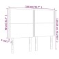 vidaXL LED Kopfteil Rosa 144x5x118/128 cm Samt vidaXL LED Kopfteil Rosa 144x5x118/128 cm Samt