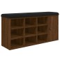 vidaXL Schuhbank Braun Eichen-Optik 102x32x50 cm Holzwerkstoff vidaXL Schuhbank Braun Eichen-Optik 102x32x50 cm Holzwerkstoff