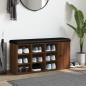 vidaXL Schuhbank Braun Eichen-Optik 102x32x50 cm Holzwerkstoff vidaXL Schuhbank Braun Eichen-Optik 102x32x50 cm Holzwerkstoff