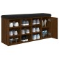 vidaXL Schuhbank Braun Eichen-Optik 102x32x50 cm Holzwerkstoff vidaXL Schuhbank Braun Eichen-Optik 102x32x50 cm Holzwerkstoff