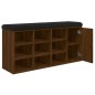 vidaXL Schuhbank Braun Eichen-Optik 102x32x50 cm Holzwerkstoff vidaXL Schuhbank Braun Eichen-Optik 102x32x50 cm Holzwerkstoff