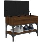 vidaXL Schuhbank Braun Eichen-Optik 62x32x45 cm Holzwerkstoff vidaXL Schuhbank Braun Eichen-Optik 62x32x45 cm Holzwerkstoff