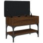 vidaXL Schuhbank Braun Eichen-Optik 62x32x45 cm Holzwerkstoff vidaXL Schuhbank Braun Eichen-Optik 62x32x45 cm Holzwerkstoff