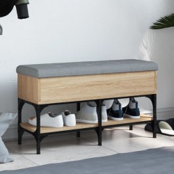 vidaXL Schuhbank Sonoma-Eiche 82x32x45 cm Holzwerkstoff
