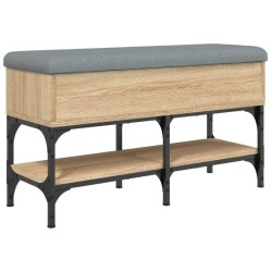 vidaXL Schuhbank Sonoma-Eiche 82x32x45 cm Holzwerkstoff
