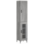 vidaXL Highboard Grau Sonoma 34,5x34x180 cm Holzwerkstoff vidaXL Highboard Grau Sonoma 34,5x34x180 cm Holzwerkstoff