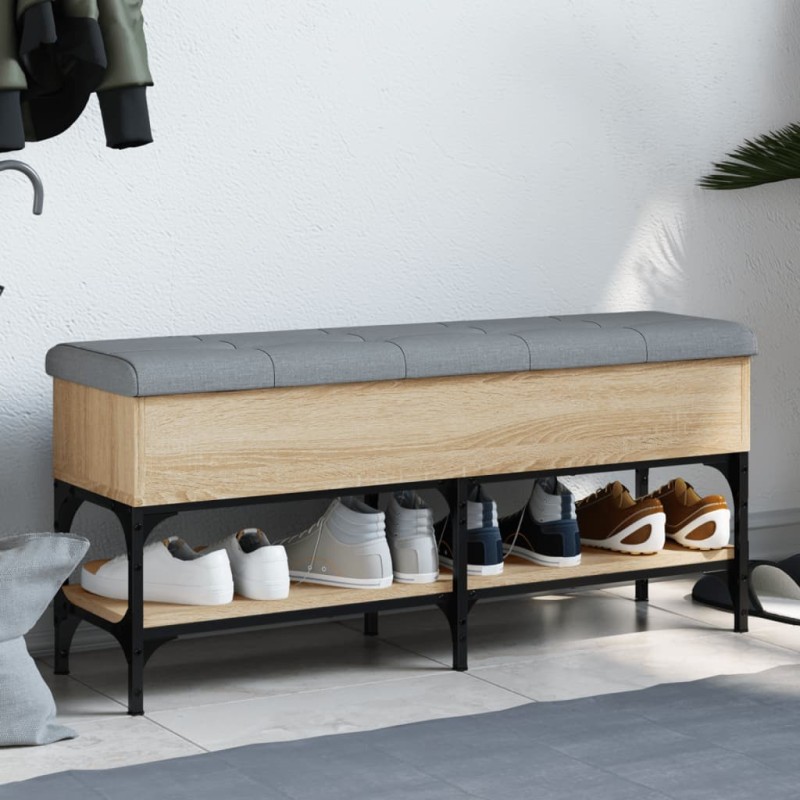 vidaXL Schuhbank Sonoma-Eiche 102x32x45 cm Holzwerkstoff vidaXL Schuhbank Sonoma-Eiche 102x32x45 cm Holzwerkstoff