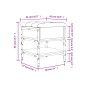 vidaXL Schuhbank Braun Eichen-Optik 42x42x45 cm Holzwerkstoff vidaXL Schuhbank Braun Eichen-Optik 42x42x45 cm Holzwerkstoff