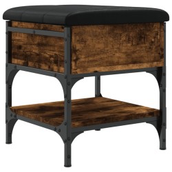 vidaXL Schuhbank Räuchereiche 42x42x45 cm Holzwerkstoff