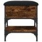 vidaXL Schuhbank Räuchereiche 42x42x45 cm Holzwerkstoff vidaXL Schuhbank Räuchereiche 42x42x45 cm Holzwerkstoff