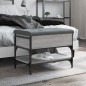 vidaXL Schuhbank Grau Sonoma 62x42x45 cm Holzwerkstoff vidaXL Schuhbank Grau Sonoma 62x42x45 cm Holzwerkstoff